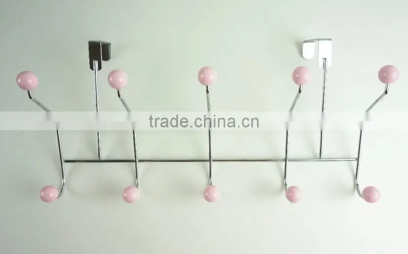 43018 Muticolored Bead Home Storage Decoration Coat&Hat Rack with 10 door Hooks
