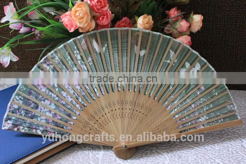 Japanese bamboo silk fan wholesale