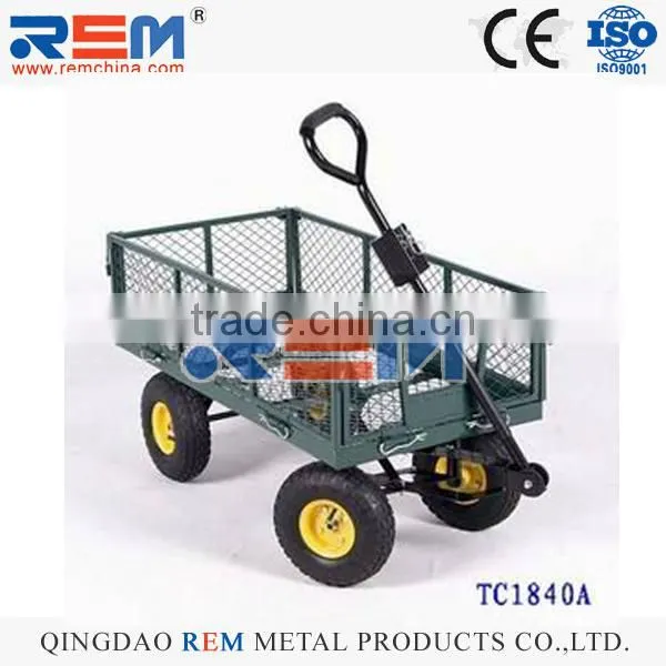TOOL CART TC1840 GARDEN TOOLS FOUR13X5.00-6 PNEUMATIC WHEEL METAL PAN