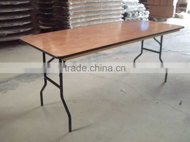 Used Plywood Banquet Rect custom-made trestle folding table