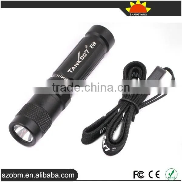 Mini Portable R5 Led Flashlight Type Keychain with AAA Dry Battery