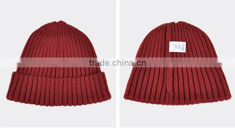 Winter hat children Korean tide pointed hat coarse wool knitted hat cap winter fashion curling