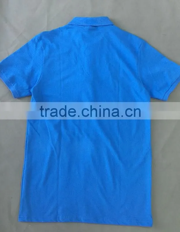 OEM blue summer cotton golf t-shirt work shirt
