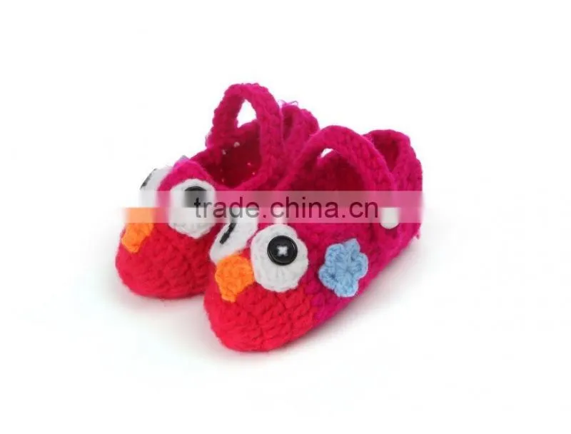 Handmade crochet baby shoes knitted newborn shoes