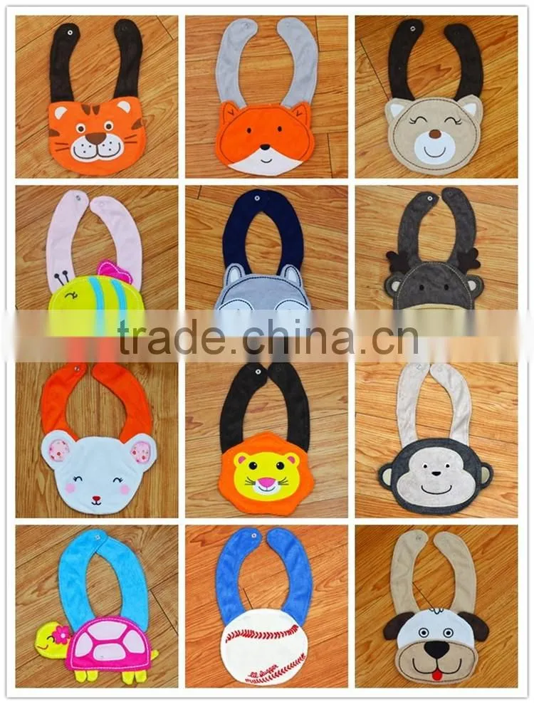 Zoo series waterproof baby drool bibs