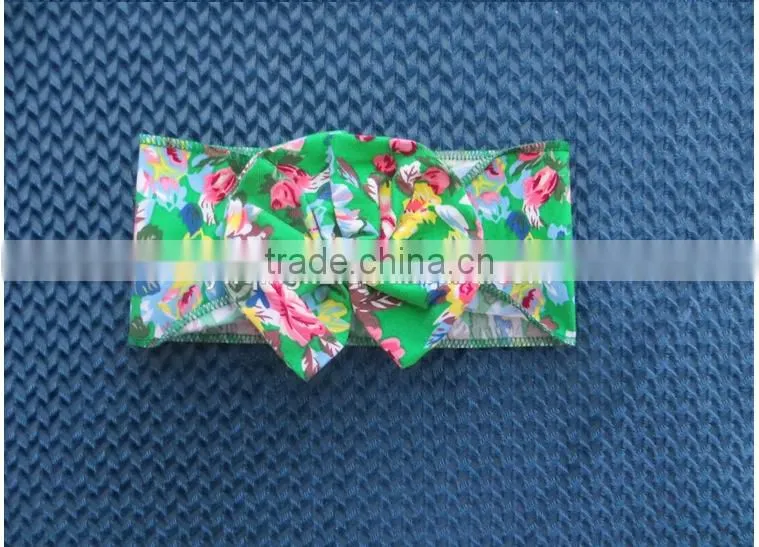 XF-421 Wholesale fashion Children's hair accessories fancy baby girls headbands floral pattern hairband