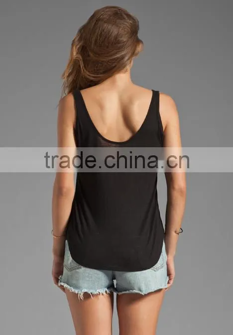 Binded Ladies Tank Top Wholesale