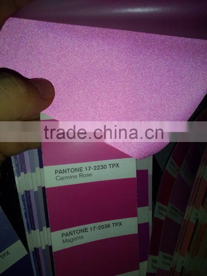 Colorful laser reflective heat transfer printing vinyl film for t shirts and shoes logo