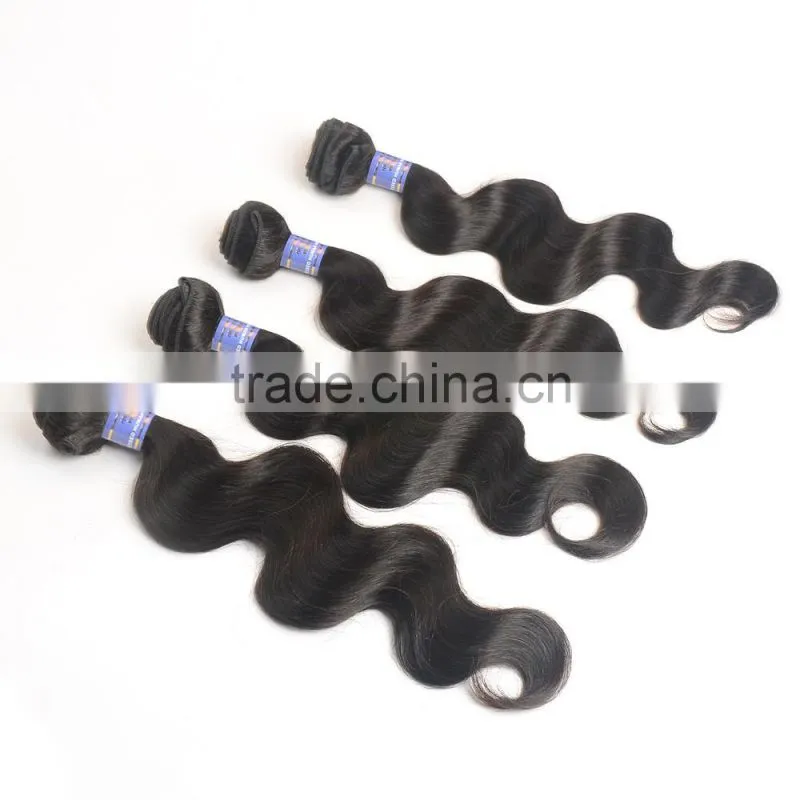 Wholesale natural color cheap Peruvian hair weaves pictures