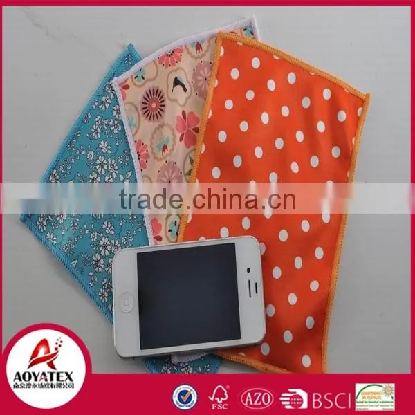 Glass use cleaning cloth, 100% polyester microfiber towl for glass, Chinese towel supplier