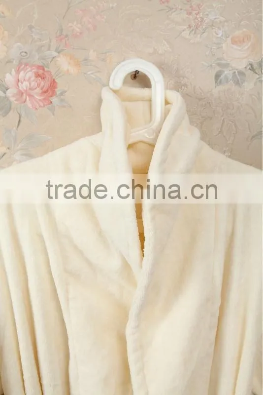 100% cotton solid color bathrobe
