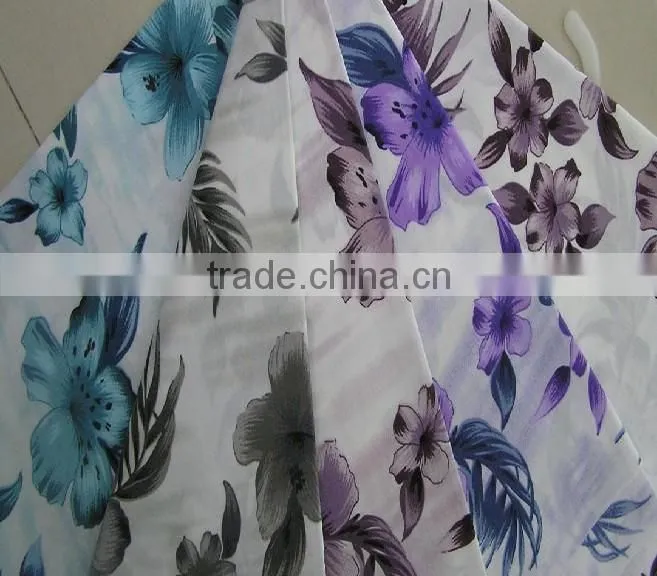 spun rayon fabric printed
