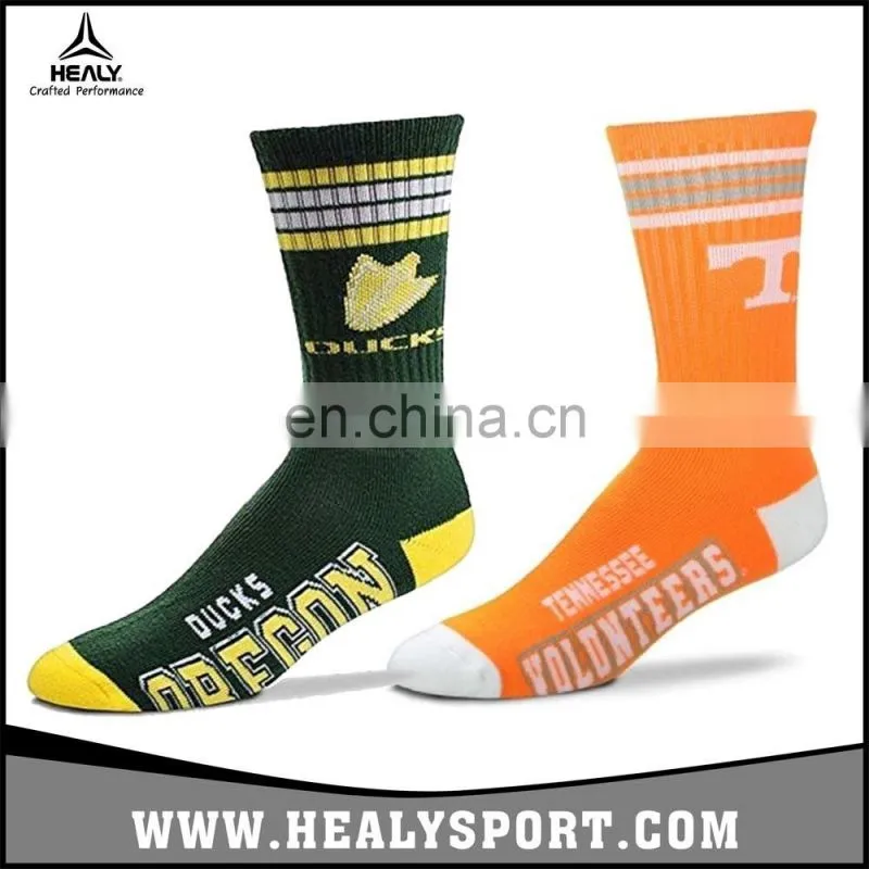 Classic design Custom logo Cotton Crew Men's Sport Basketball/Running Socks