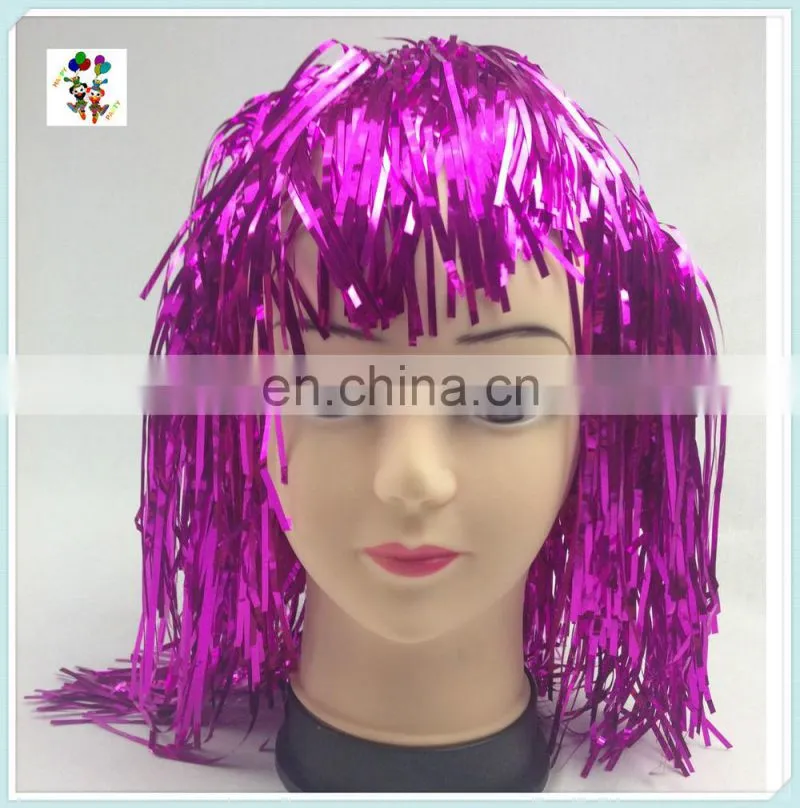Cheap Colors Carnival Party Unisex Short Tinsel Wigs HPC-0023