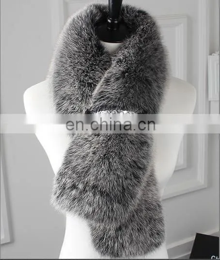 Luxury High Quality Colorful Real Fox Fur Scarf