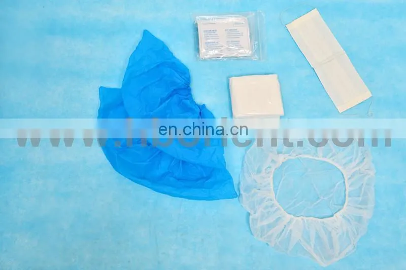 Surgical disposable PE visitor coat kits