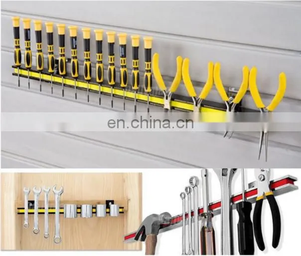 Customized Strong Aluminum magnetic knife holder/ block/strip for hot sale