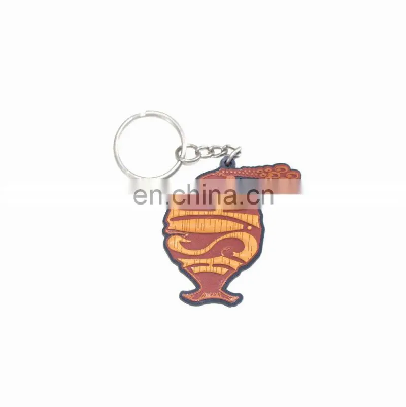 Fashionable rubber doll key chain