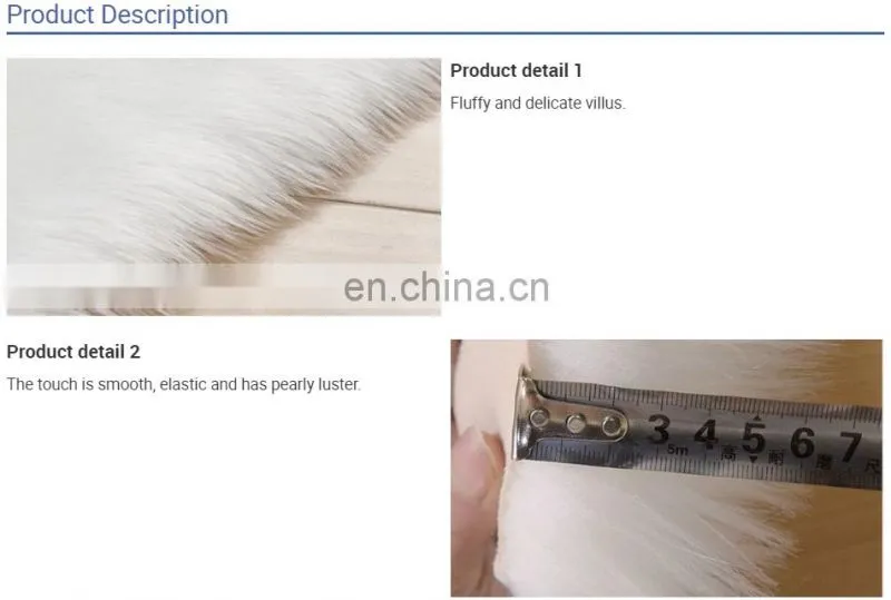 Wholesale different shapes colors fur rugs faux carpet