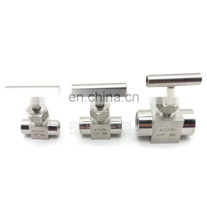 304 stainless steel inner needle valve G1/4 one-handle handle flow needle valve