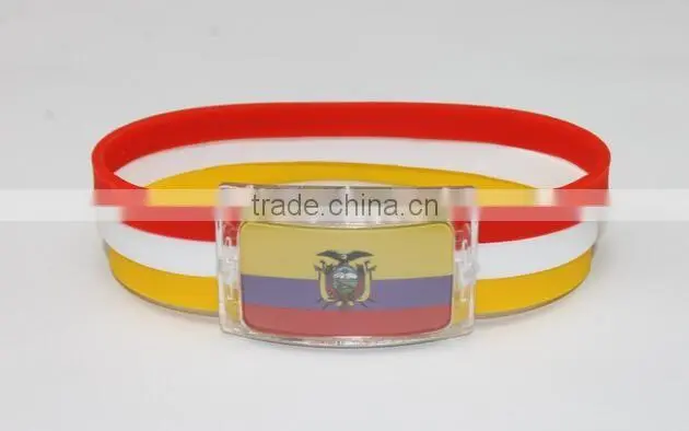 New Fashion Men Punk Charm Bracelet Silicone Bangle Sports Casual Wristband Birthday Gift