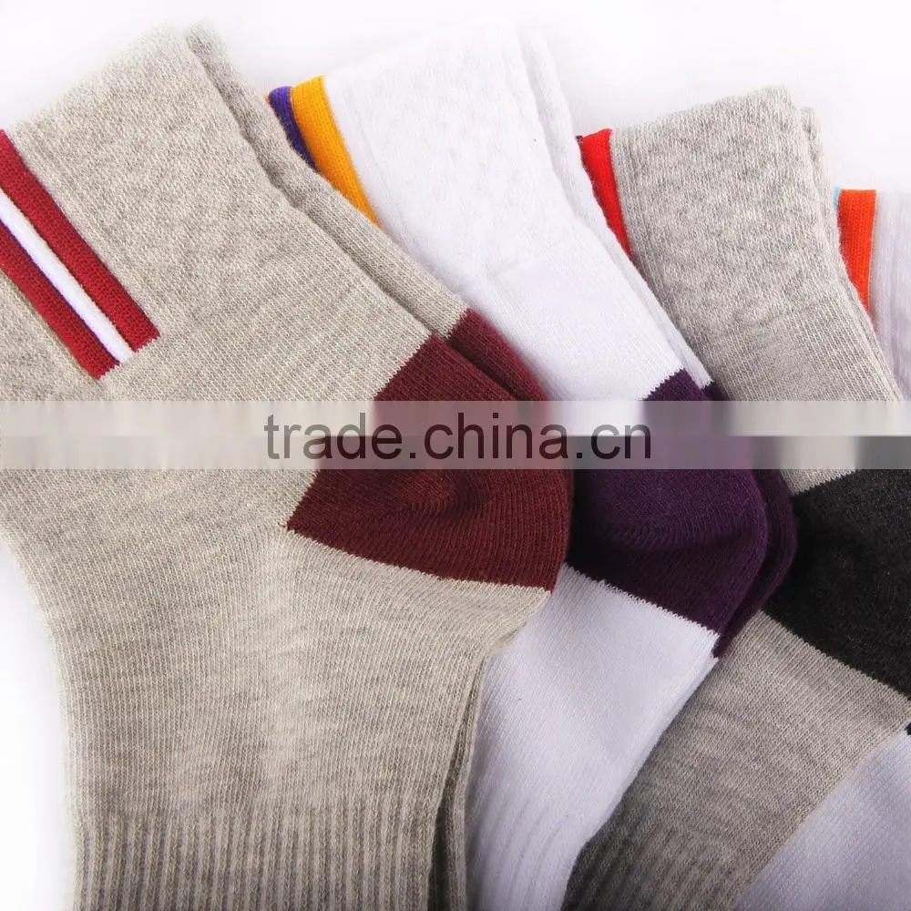 casual 100%cotton man sock custom colores cotton man sock hot sale