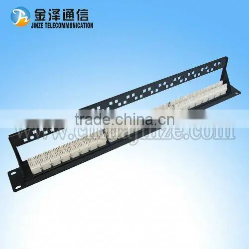 24 Port Cat6 fiber optic Patch Panel