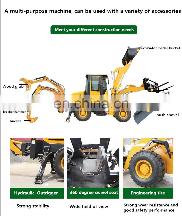 China Golden Supply Loader and Backhoe Used Backhoe Loader for Sale