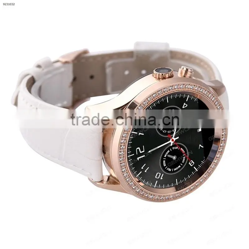 Waterproof Bluetooth Smart Watch D2 Women's Fashion For IOS Android(Crystal diamond edge, Raise the bright screen)