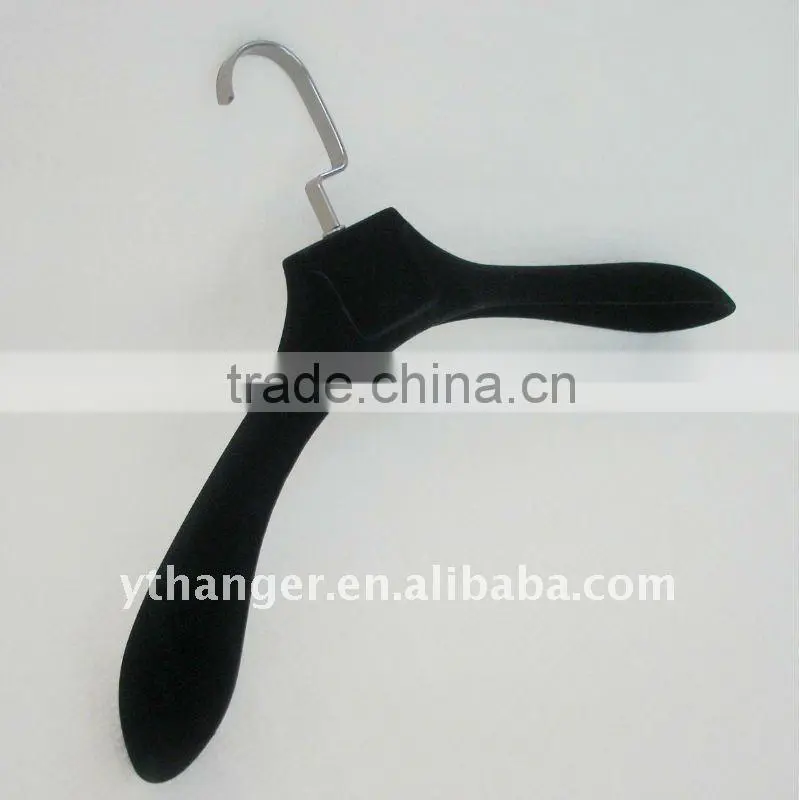 WB31 black velvet hanger for coat and jacket