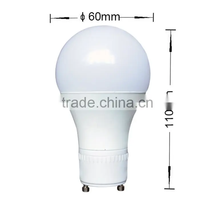 9W 800LM Dimmable GU24 Base Omni A19 LED Bulb