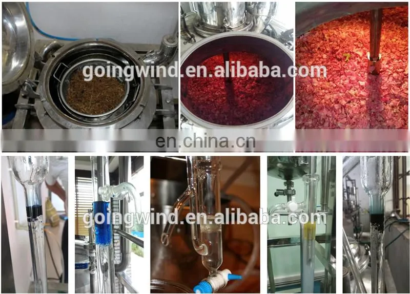 Mini essential oil distillation equipment lab essential oils extracting machine laboratory steam distiller cheap price for sale