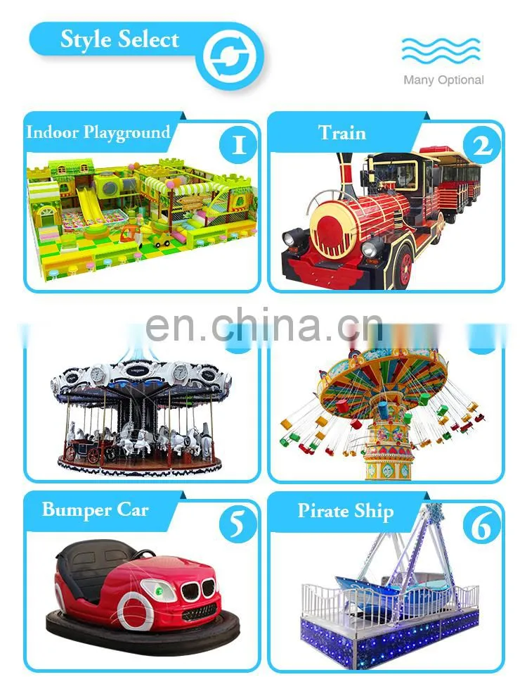 Kiddie rides amusement park backyard track train for sale