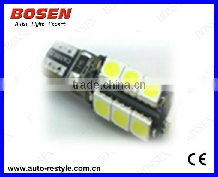 2013 non-polarity Canbus LED lamps T10-2SMD-5050-CB