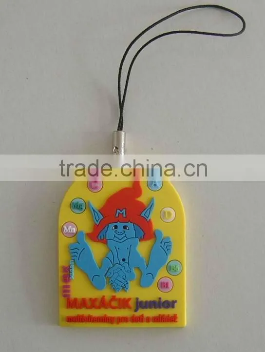 mouse cartoon design minion 3d rubber keychain for kids