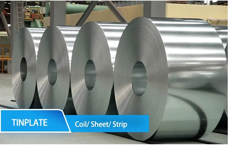 SPTE Tinplate Food Grade Lacquer T3 Tin Free Steel Electrolytic Tinplate Sheet