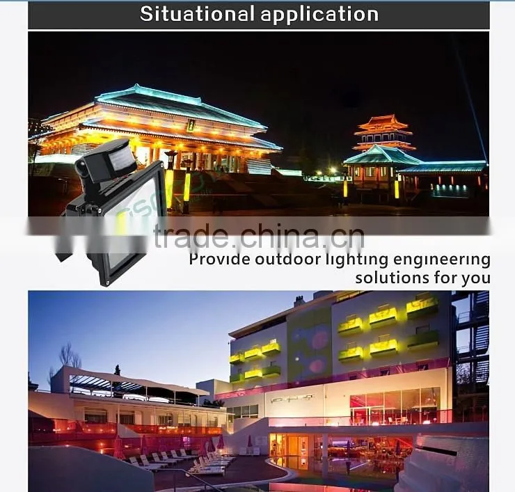 10-100w ir illuminator with ir remote controllor for outdoor lighting led flood light