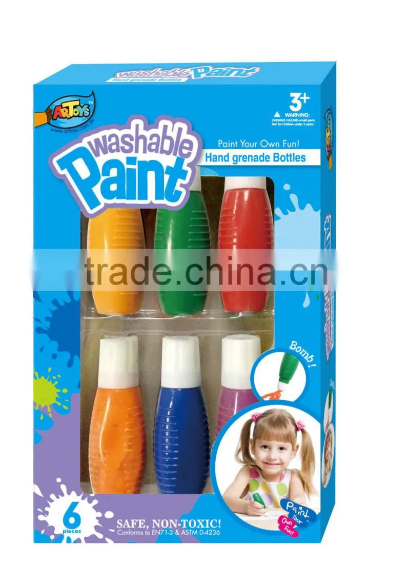 Hot sale wash able paint(Hand Grenade Bottles)