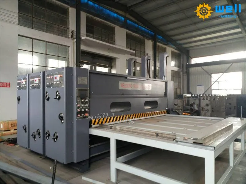 1 color semi automatic printer die cutter slotter machine