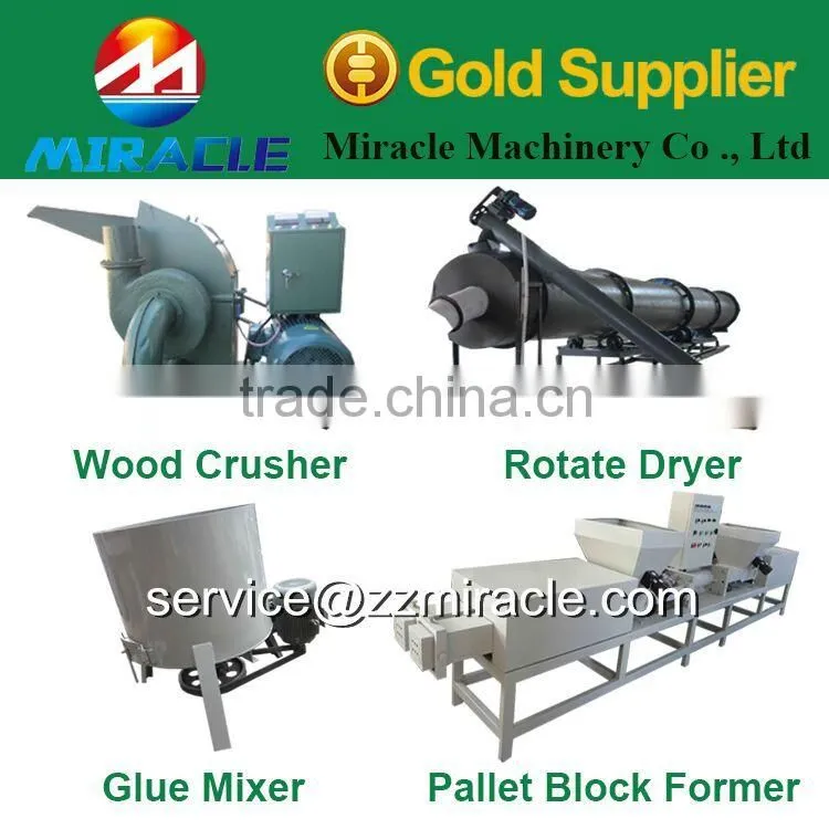 Hot sale double head wood pallet block machine/sell in india pallet block machine