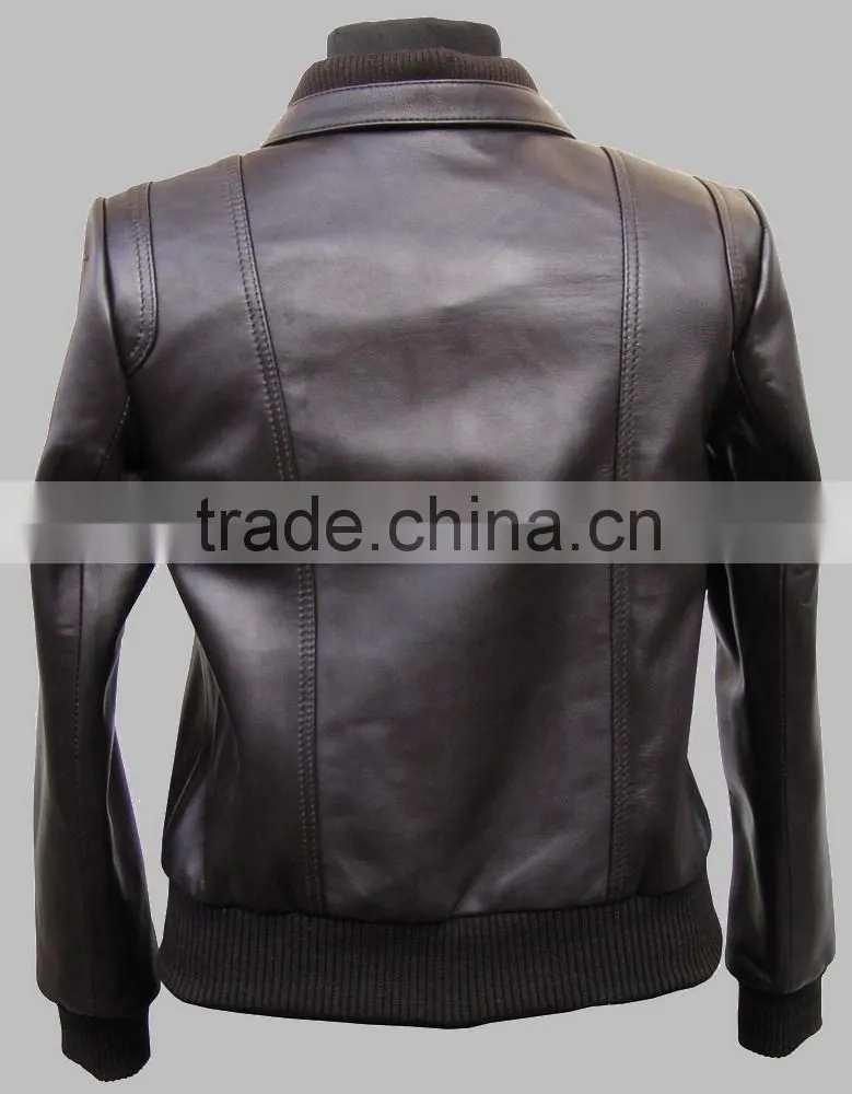 genuine leather jacket women