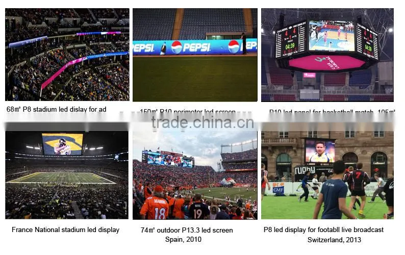 p10 p12 p16 led display outdoor for sports area