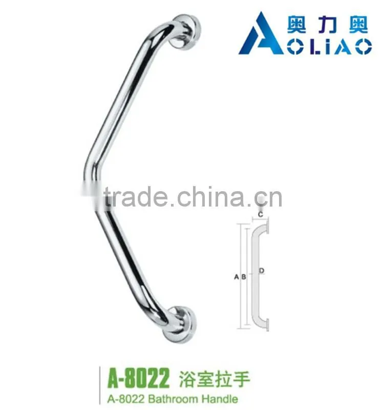 High quality Stainless Steel mirror or sand polish bathroom stainless steel glass door handle