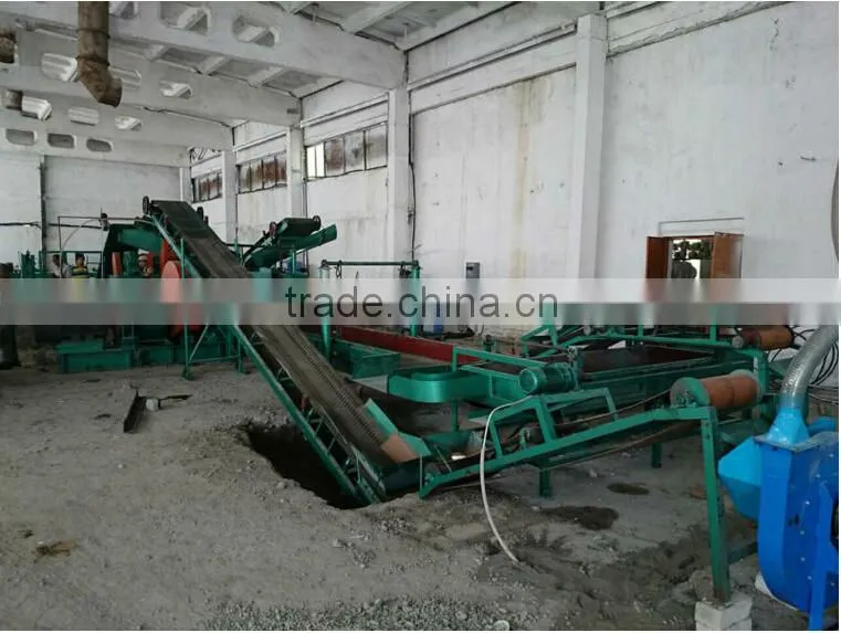 low price hot sale high quality used tire crushing machine into rubber powder from tire recycling