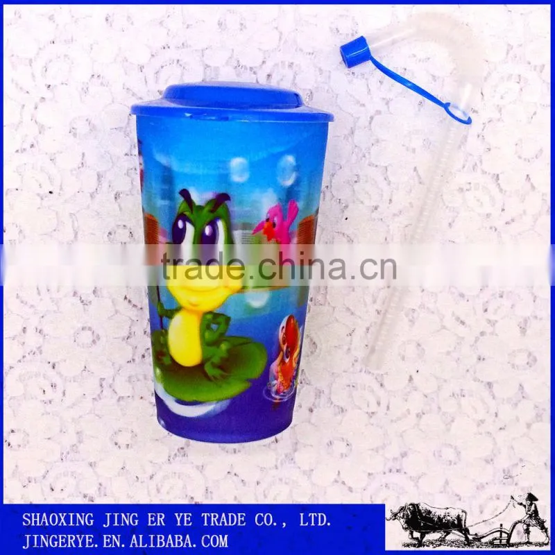 Custom Sealed plastic water cup with lid, travel cup, plastic sport bottle