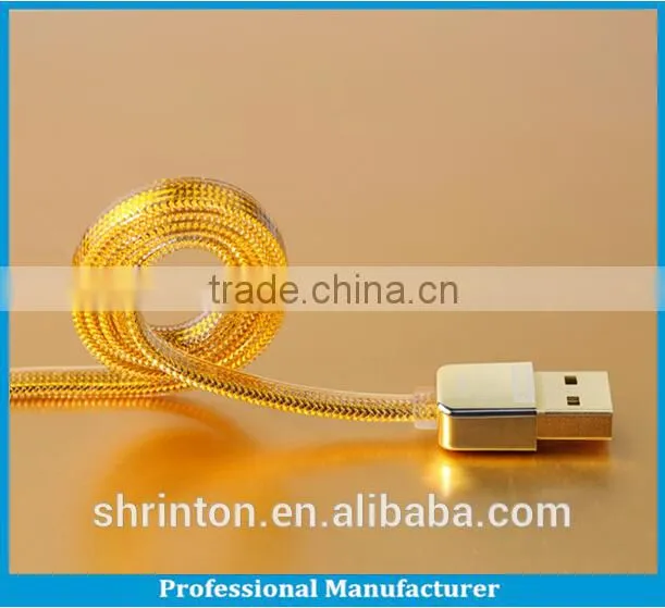 Remax TPE copper core 2.1A 100cm data and charge gold kingkong micro usb cable