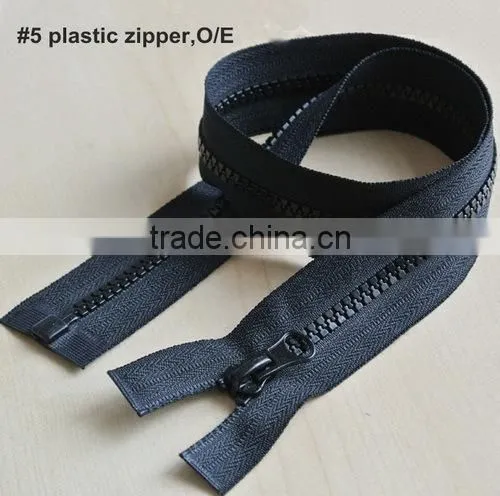 Cheap wholesale resin zipper or plastic zipper