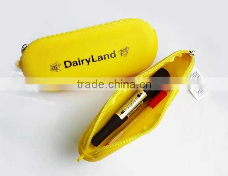 2015 Custom Silicone cute pencil pouches/cute pencil pouch