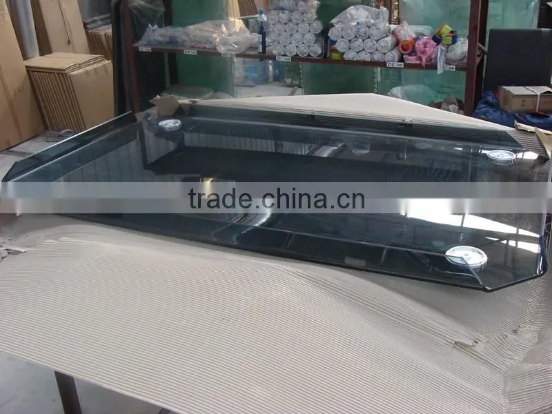 hot sale modern 10mm tempered glass dining room table
