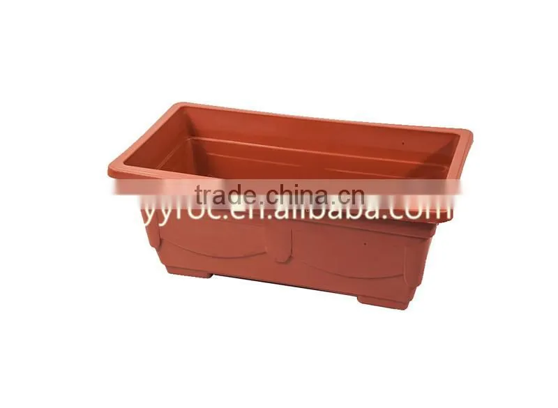 Plastic decorative balcony flower pots